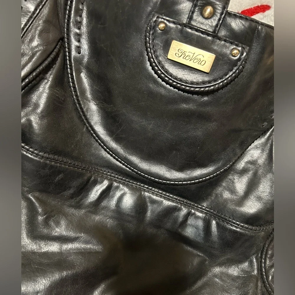 Tre Vero Black Leather Women's Bag